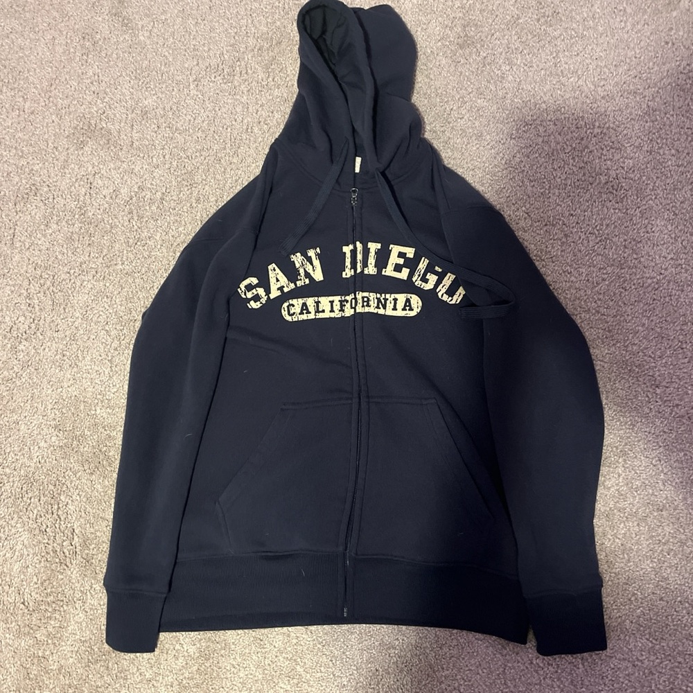 Vintage skater vibe San Diego zip up
